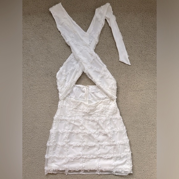 Sabo Skirt White Halter Dress - Picture 8 of 8
